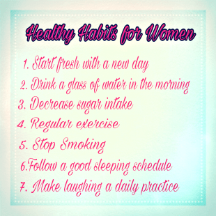 healthy habits for women
